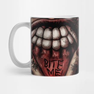 Vampire Bite Me Color Mug